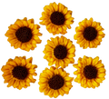 Set 7 decoratiuni comestibile din pasta de zahar, Floarea Soarelui Decoratiuni din Pasta de Zahar Naty Shop