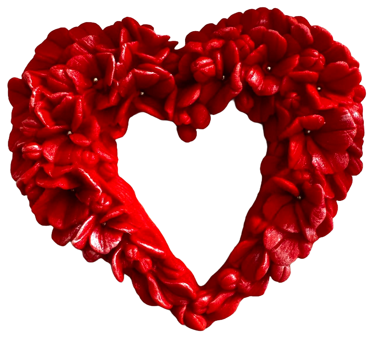 Decoratiune comestibila din zahar, Coronita de flori Decoratiuni din Pasta de Zahar Naty Shop