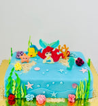 Set 6 decoratiuni comestibile din zahar, Printesa Ariel Decoratiuni din Pasta de Zahar Naty Shop