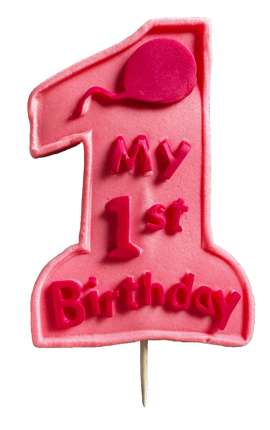 Decoratiune comestibila din zahar, Cifra 1 Decoratiuni din Pasta de Zahar Naty Shop