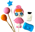Set decoratiuni comestibile, Papusa LOL Decoratiuni din Pasta de Zahar Nati Shop