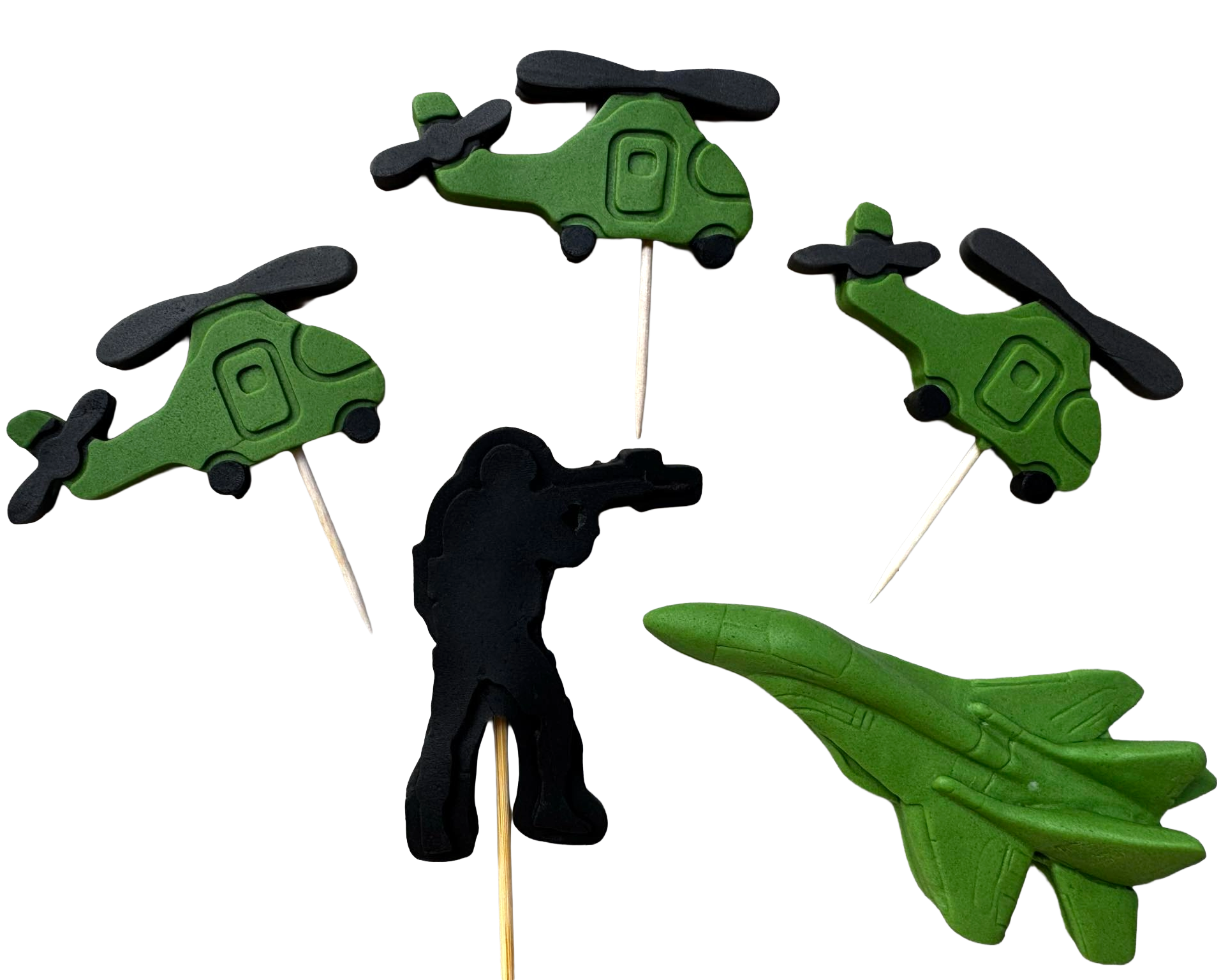 Set 5 decoratiuni comestibile, RO Army