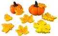 Set 10 decoratiuni comestibile din zahar, Toamna Decoratiuni din Pasta de Zahar Nati Shop