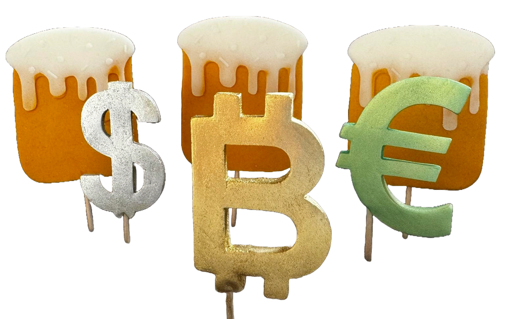 Set 6 decoratiuni comestibile din zahar, Bogatie Decoratiuni din Pasta de Zahar Naty Shop