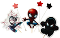 Set decoratiuni comestibile, Spidey si prietenii sai Decoratiuni din Pasta de Zahar Nati Shop