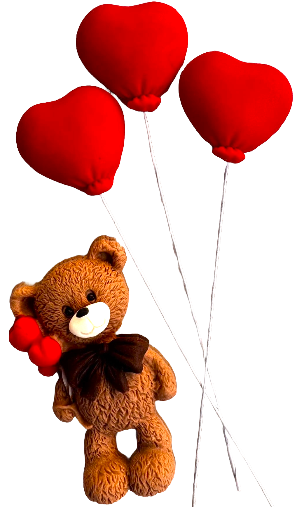 Set 4 decoratiuni comestibile din pasta de zahar, Ursulet Decoratiuni din Pasta de Zahar Nati Shop