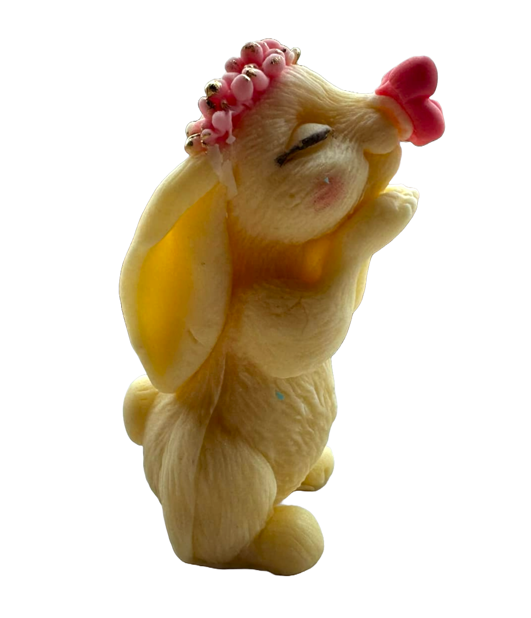 Decoratiune comestibila din pasta de zahar, Iepuras cu fluturas Decoratiuni din Pasta de Zahar Nati Shop