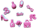 Set 10 decoratiuni comestibile din pasta de zahar, Barbie Decoratiuni din Pasta de Zahar Naty Shop