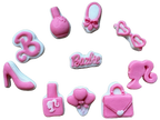 Set 10 decoratiuni comestibile din pasta de zahar, Barbie Decoratiuni din Pasta de Zahar Naty Shop