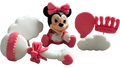 Set 6 decoratiuni comestibile din zahar, Minnie Mouse Decoratiuni din Pasta de Zahar Naty Shop