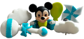 Set 6 decoratiuni comestibile din zahar, Mickey Mouse Decoratiuni din Pasta de Zahar Naty Shop