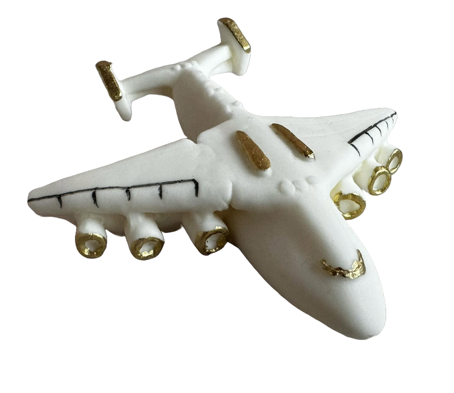 Decoratiune comestibila din pasta de zahar, Avion Decoratiuni din Pasta de Zahar Naty Shop