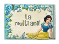 Decoratiune comestibila din zahar, Alba ca Zapada - "La multi ani!" Decoratiuni din Pasta de Zahar Nati Shop