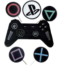 Set 6 decoratiuni comestibile, Play Station Decoratiuni din Pasta de Zahar Nati Shop