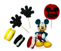 Set 7 decoratiuni comestibile din pasta de zahar, Mickey Mouse Decoratiuni din Pasta de Zahar Naty Shop