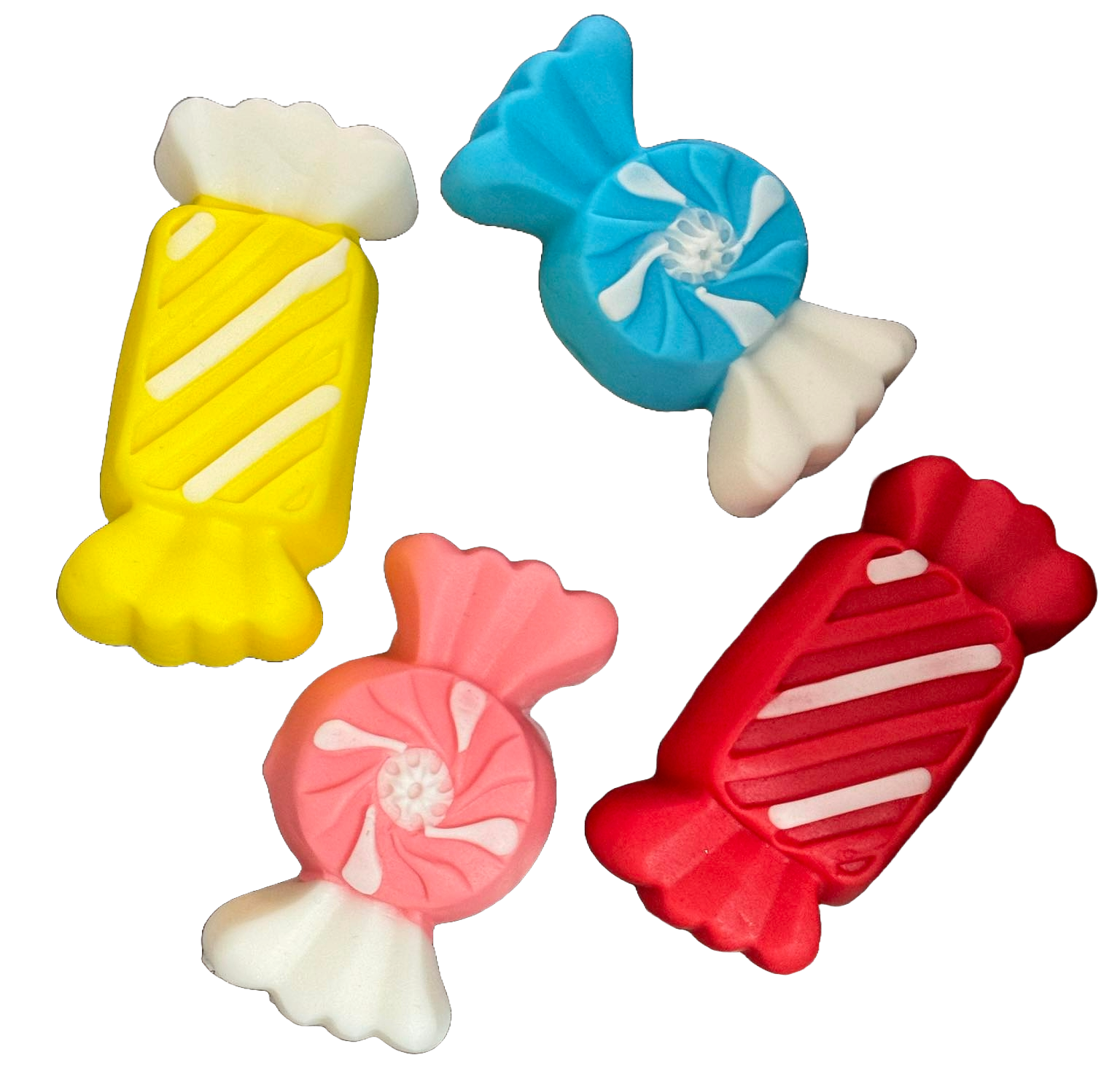 Set 4 decoratiuni comestibile din zahar, Bomboane Decoratiuni din Pasta de Zahar Nati Shop