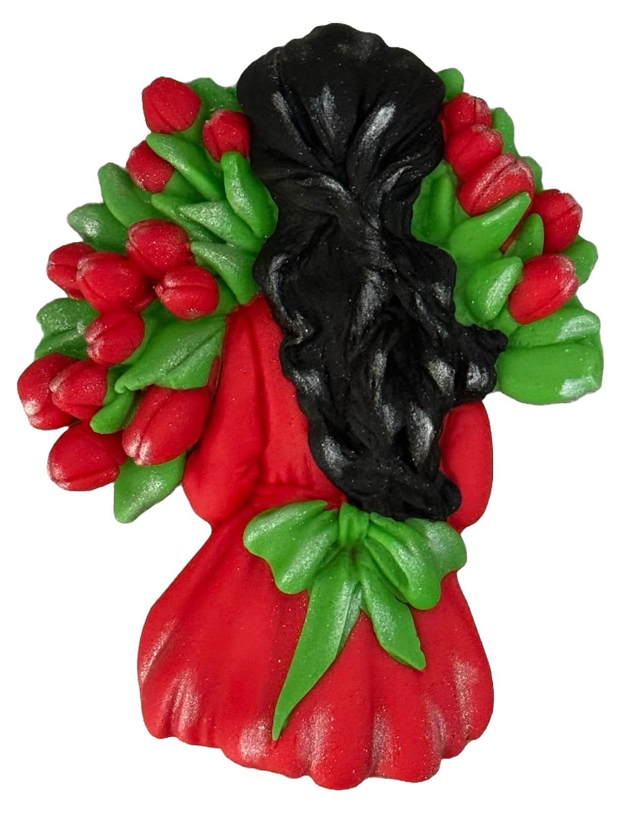 Decoratiune comestibila din zahar, Beautiful Lady Decoratiuni din Pasta de Zahar Nati Shop