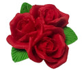 Decoratiune comestibila din zahar, Buchet de trandafiri rosii Decoratiuni din Pasta de Zahar Nati Shop