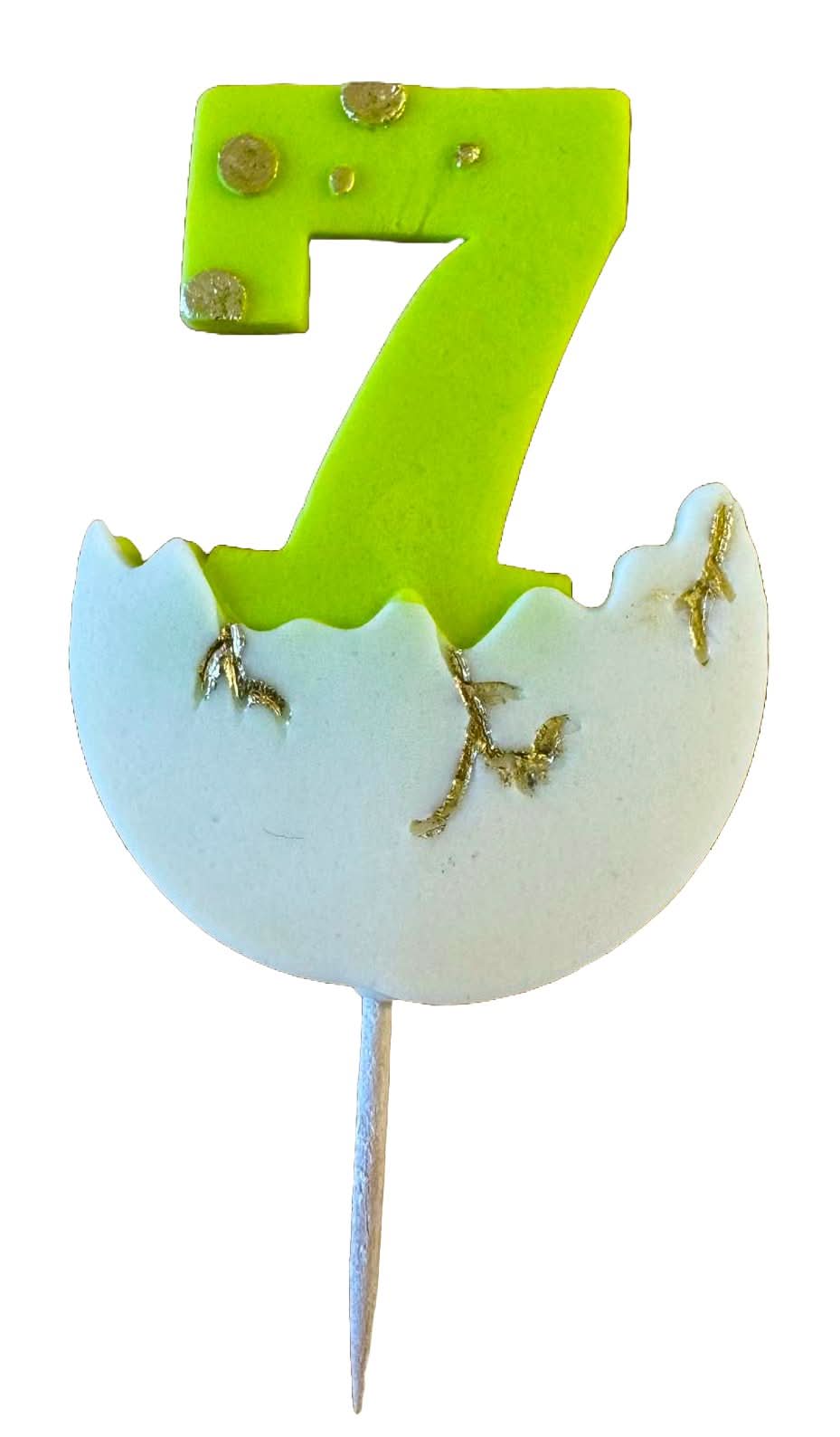 Decoratiune comestibila din zahar, Cifra 7 Decoratiuni din Pasta de Zahar Nati Shop