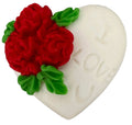 Decoratiune comestibila din zahar, Inima "I love you" Decoratiuni din Pasta de Zahar Nati Shop