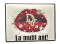 Decoratiune comestibila din zahar, "La multi ani!" Nati Shop