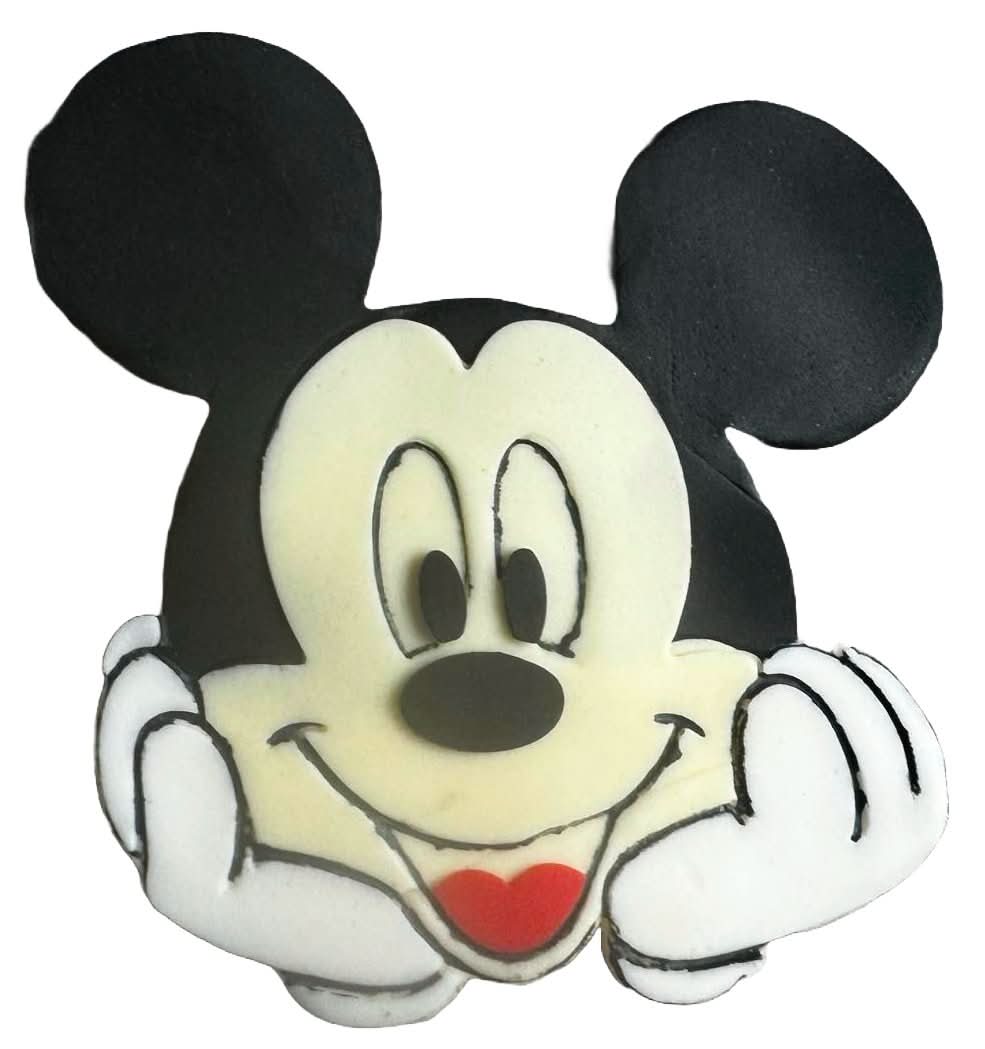Decoratiune comestibila din zahar, Mickey Mouse Decoratiuni din Pasta de Zahar Nati Shop
