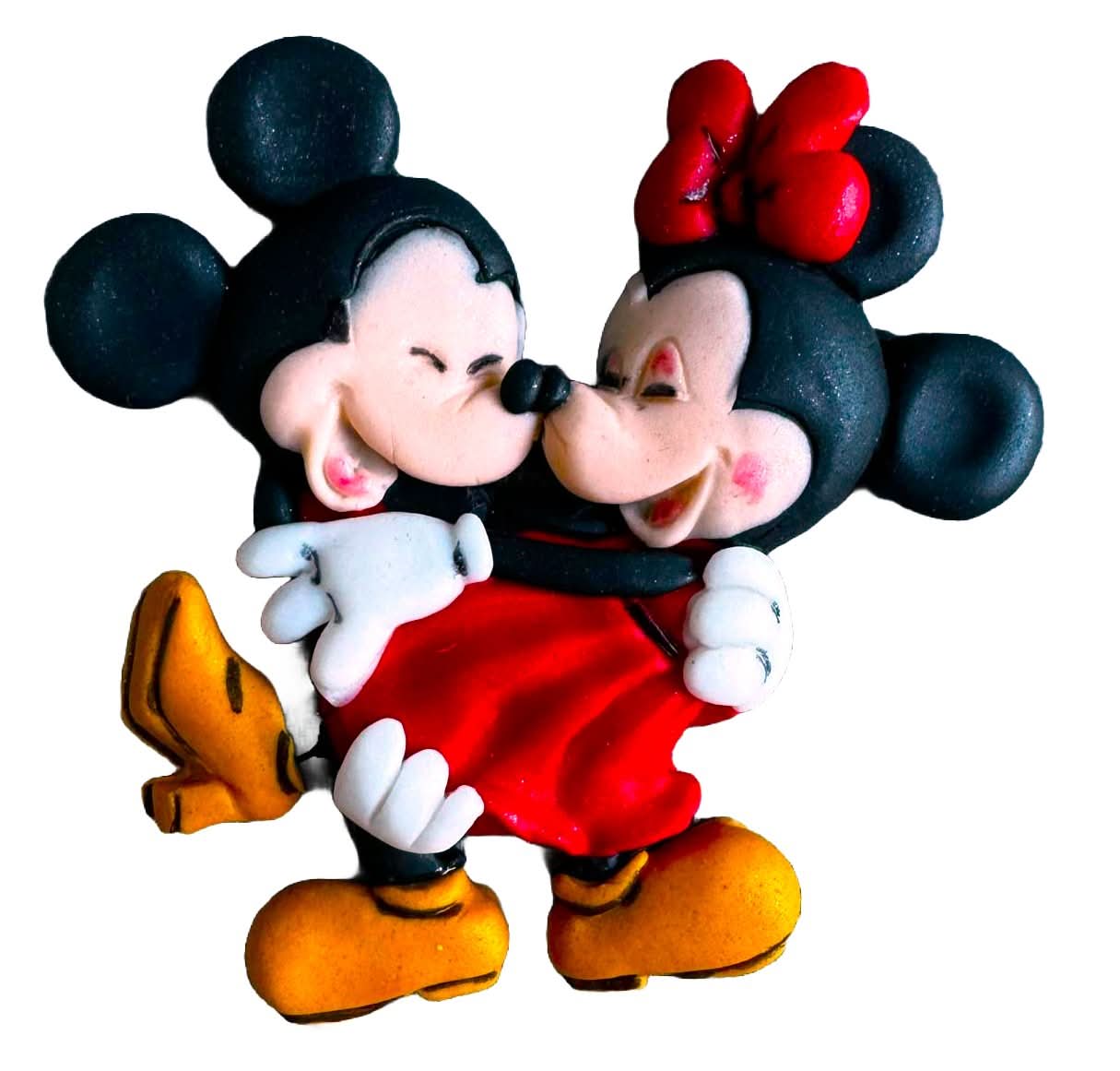 Decoratiune comestibila din zahar, Mickey si Minnie Mouse Decoratiuni din Pasta de Zahar Nati Shop