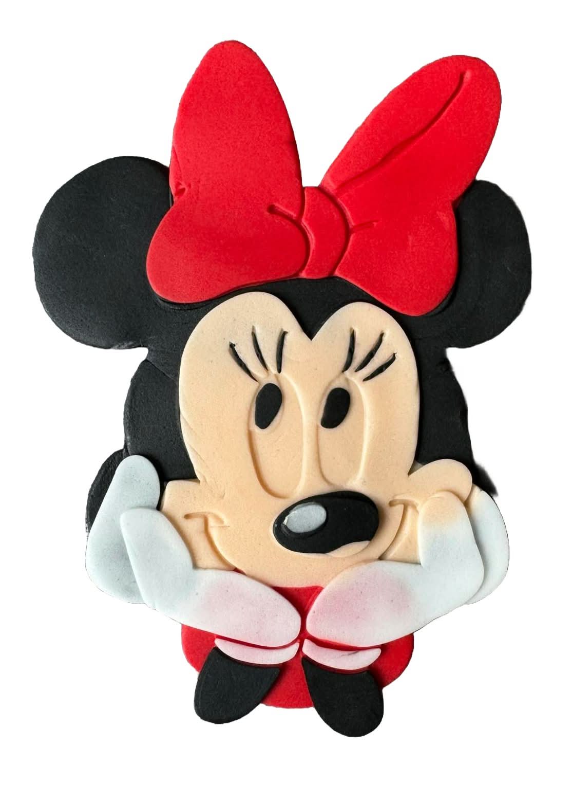 Decoratiune comestibila din zahar, Minnie Mouse Decoratiuni din Pasta de Zahar Nati Shop