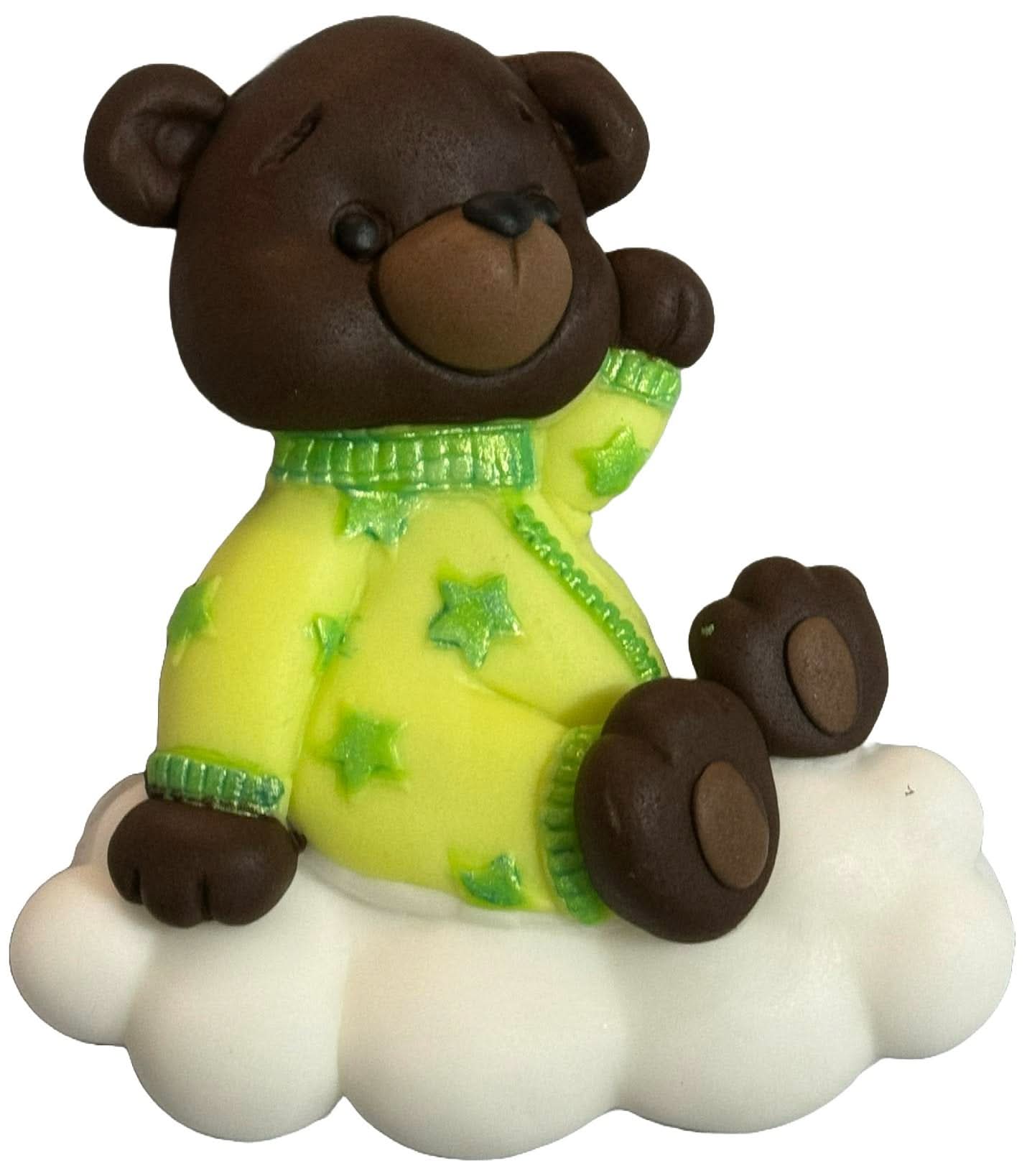 Decoratiune comestibila din zahar, Urs pe nor Decoratiuni din Pasta de Zahar Nati Shop