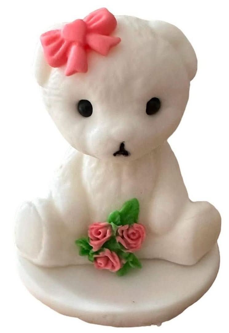 Decoratiune comestibila din zahar, Ursulet Decoratiuni din Pasta de Zahar Nati Shop