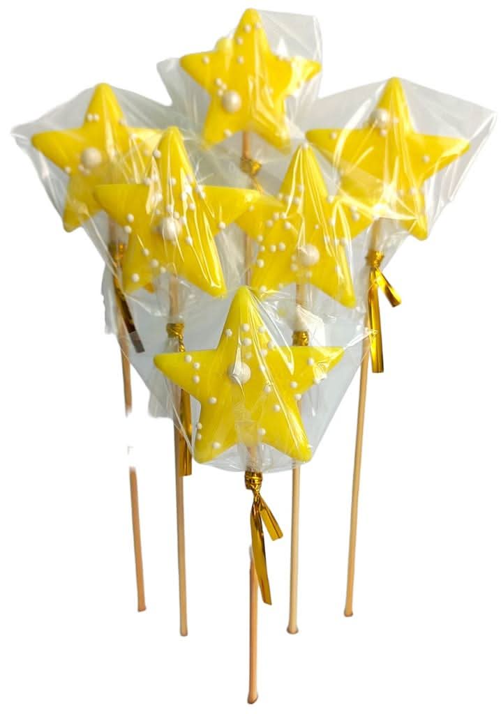 Decoratiune comestibila din zahar, isomalt, galben mat, 1 bucata Decoratiuni din Pasta de Zahar Nati Shop