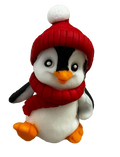 Decoratiune comestibila din zahar, Pinguin de iarna Decoratiuni din Pasta de Zahar Naty Shop