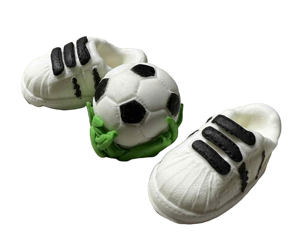 Set decoratiuni comestibile, Fotbal Decoratiuni din Pasta de Zahar Nati Shop