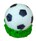 Decoratiune comestibila din zahar, Minge de fotbal Decoratiuni din Pasta de Zahar Nati Shop