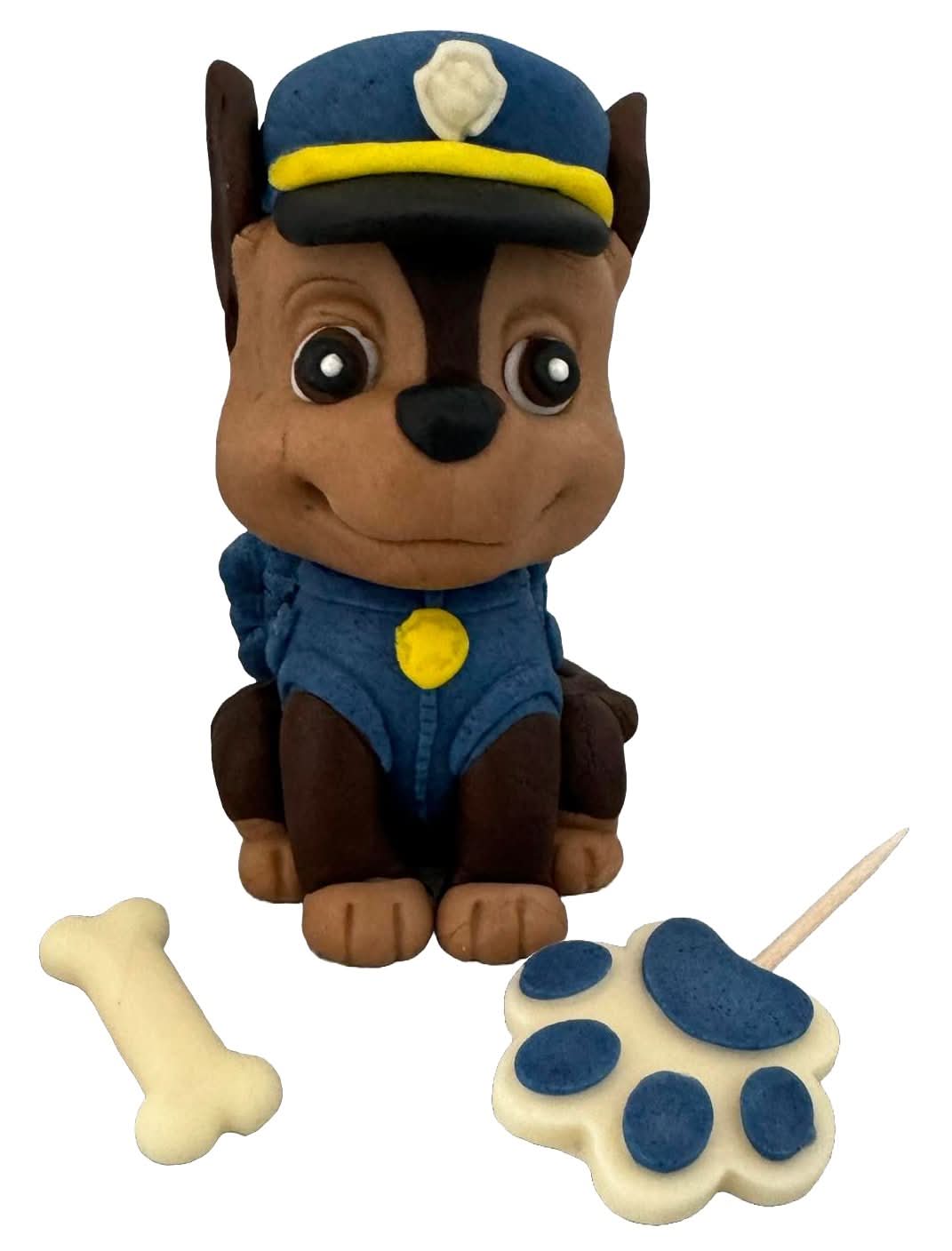 Set 3 decoratiuni comestibile din zahar, Chase, Patrula catelusilor Decoratiuni din Pasta de Zahar Nati Shop