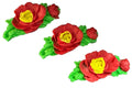 Set 3 decoratiuni comestibile din zahar, trandafiri Decoratiuni din Pasta de Zahar Nati Shop