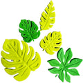 Set 5 decoratiuni comestibile din zahar, Frunze exotice Decoratiuni din Pasta de Zahar Nati Shop