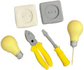 Set 6 decoratiuni comestibile din zahar, Electrician Decoratiuni din Pasta de Zahar Nati Shop