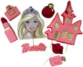 Set 8 decoratiuni comestibile din zahar, Barbie Decoratiuni din Pasta de Zahar Nati Shop