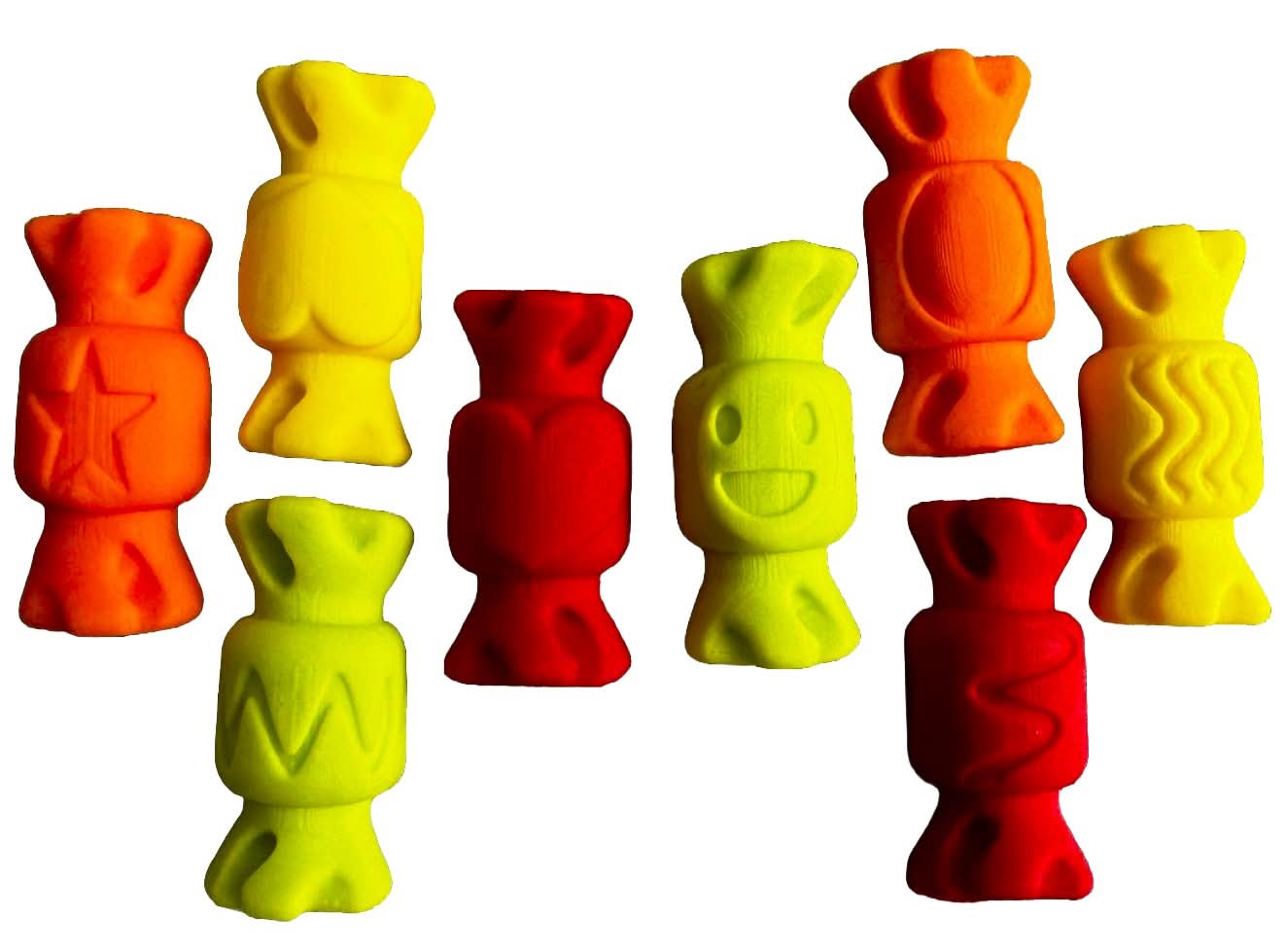 Set 8 decoratiuni comestibile din zahar, Bomboane Decoratiuni din Pasta de Zahar Nati Shop