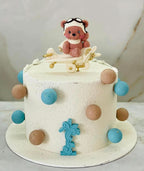 Set 8 decoratiuni comestibile din zahar, Ursulet Decoratiuni din Pasta de Zahar Nati Shop