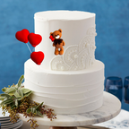 Set 4 decoratiuni comestibile din pasta de zahar, Ursulet Decoratiuni din Pasta de Zahar Nati Shop